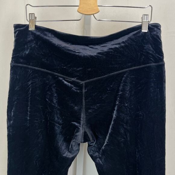 ATHLETA Elation Velvet Tights Yoga Studio Soft Dark Blue Scuro Size 2X Plus - Picture 7 of 12